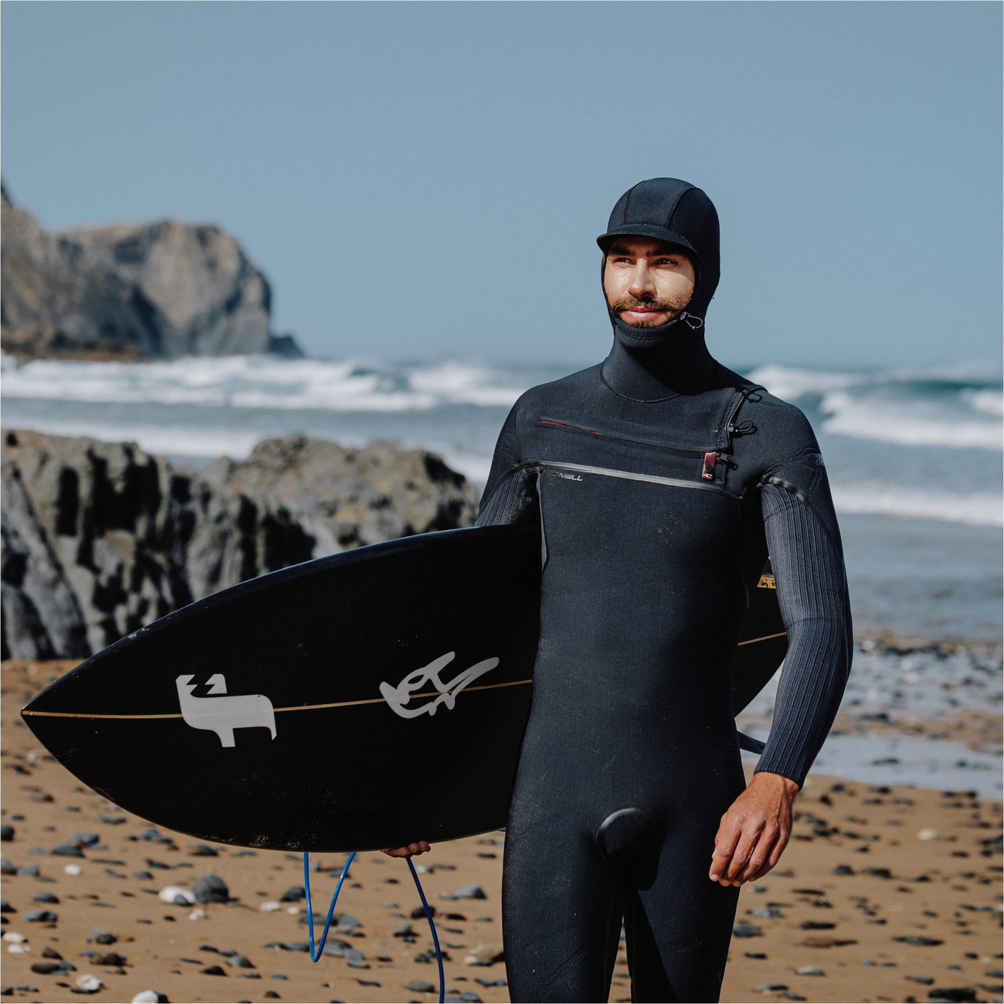 2026 O'Neill Mens Hyperfreak Fire+ 5/4mm Chest Zip Hooded Wetsuit 5725 - Black